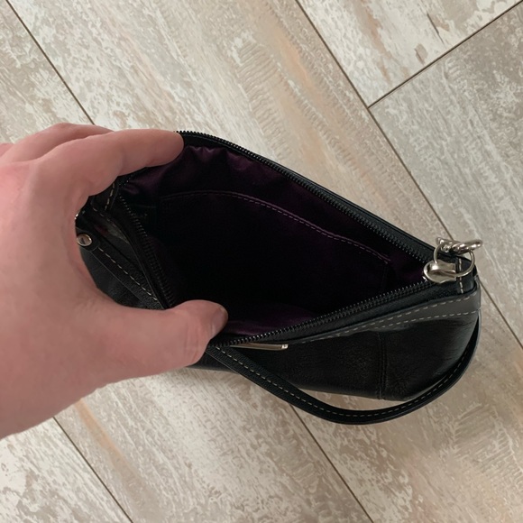 Coach • EUC Black Leather Wristlet - Picture 3 of 3